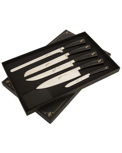 Elegance chef Set of 5 Knives Black