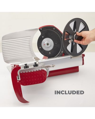 Domestic slicer Home Line 250 Plus MATTE Red