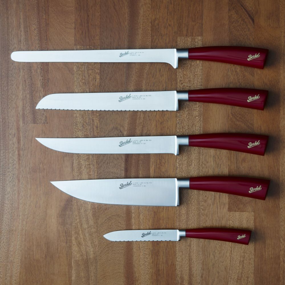 Elegance Set 5 coltelli chef Rosso