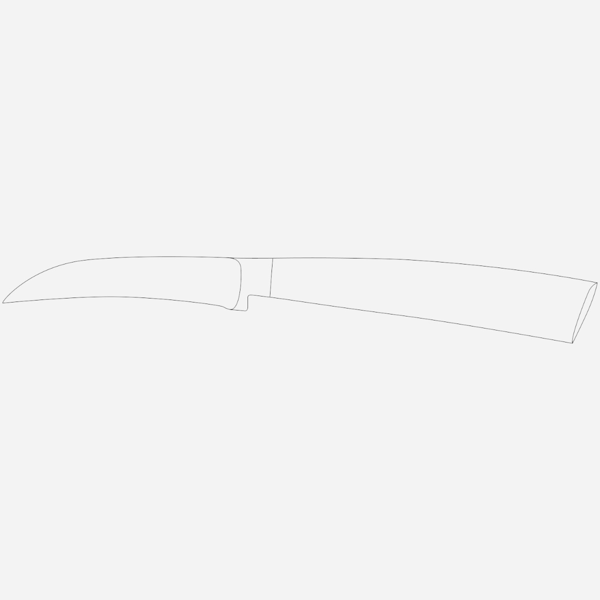 Curved Paring Knife (Mogano)